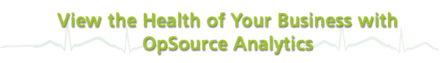 View the health of your business with OpSource Analytics.